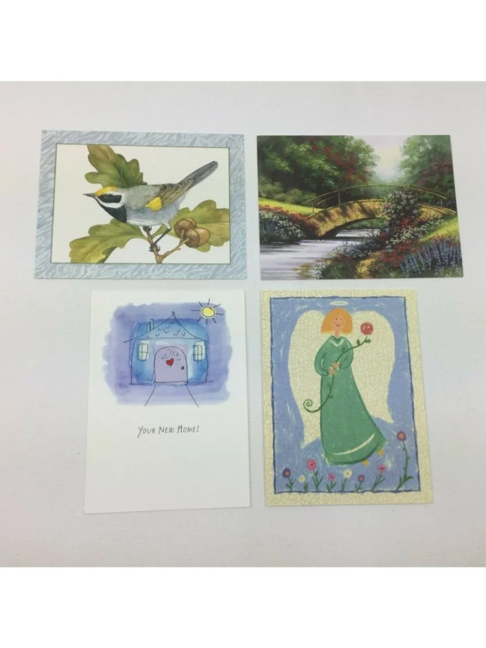 Vintage Current Quilt Box Greeting Card Lot  Assorted Designs Thank You Blank Ca
